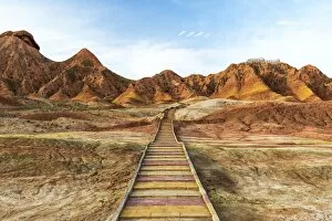 Images Dated 24th May 2013: Colorful mountain in Danxia landform in Zhangye, Gansu of China