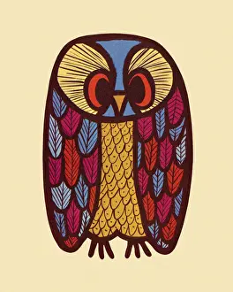 Wisdom Prints: Colorful Owl