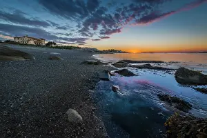 Global Landscape View Prints: A colorful sunset