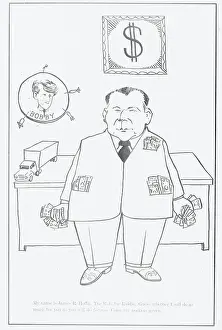 Coloring Book Caricature of Jimmy Hoffa