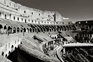 Colosseum, the famous Roman amphitheater Collection: Colosseum B&W - Rome, Italy