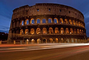Colosseum, the famous Roman amphitheater Collection: Colosseum at night