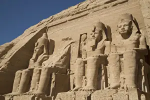 Rameses Ii Prints: Colossi of Ramses II, Sun Temple, Abu Simbel Temples