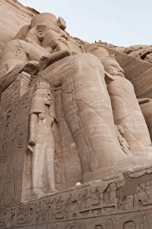 Images Dated 1st January 2016: Colossus of Ramses II at the Great Temple of Abu Simbel