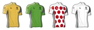 Cycling Prints: Coloured jerseys