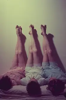 Upside Down Prints: Coloured Nylons