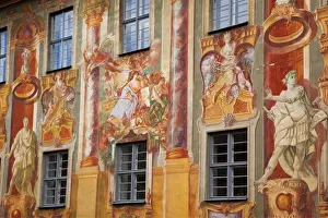 Colourful Facade Of An Old House