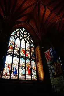 Images Dated 28th October 2016: Colourful Interior Saint Giles Cathedral, Edinburgh, United Kingdom