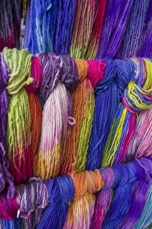 Images Dated 19th November 2012: Colourful wool, Chile