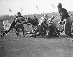 Columbia and Princeton Football Game in Action