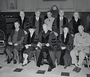 Prints of (Original Caption). Given Honorary Degrees by Columbia. New York: General Dwight D Eisenhower Unveiled: A Visual Journey Through History: Columbia University Honorary Degree Recipients