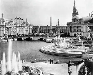 Walkway Prints: Columbian Exposition Buildings In Chicago