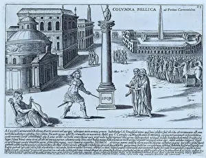 Entrance Gate Prints: Columna Bellica ad Portam Carmentalem