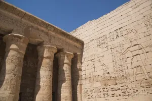 Luxor Prints: Columns of the Second Court, Medinet Habu (Mortuary Temple of Ramses III), West Bank