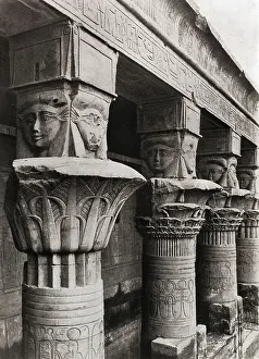 Colonnade Prints: Columns, Temple of Hathor at Philae