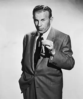 Comedian George Burns Posing with Cigar in Hand