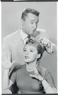 Comedian George Gobel with Singer Peggy King