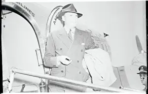 Comedian Jack Benny At Air Terminal
