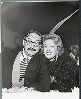 Comedian Steve Allen Posing with His Wife Jayne at Benefit