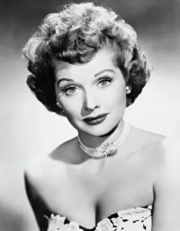 Strapless Prints: Comedienne Lucille Ball