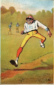 Arc0009001 Prints: Comical Baseball Trade Card