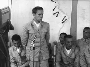 Pyongyang Prints: Commander Lloyd Bucher Speaking at Press Conference