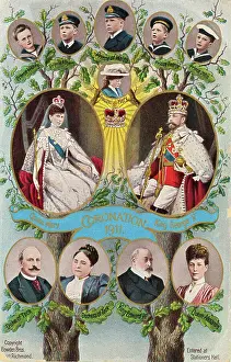 Henry Prints: Commemorative Illustration of 1911 British Coronation