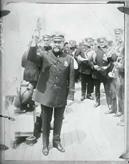 Commissioner Leading Police Band