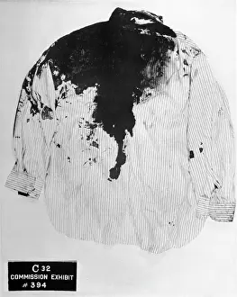 Commission's Exhibit of Blood Splattered Shirt of John F. Kennedy
