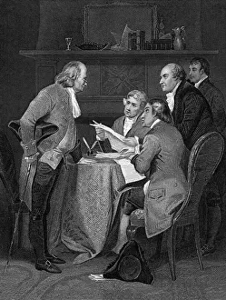 Americana Prints: The Committee Drafting Declaration Of In