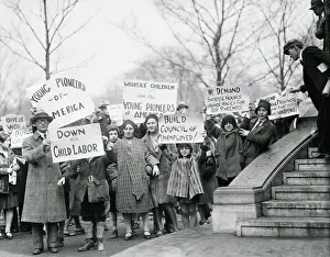 Communist Demonstrators Protesting Child Labor
