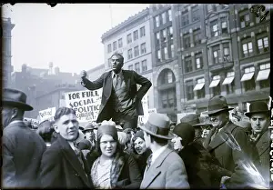 Demonstration Prints: Communist Leader Addressing Followers