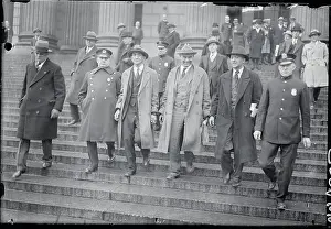 Justice Prints: Communist Leaders Leaving a Courthouse