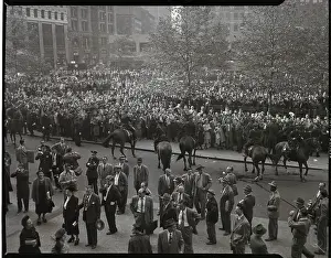 Conspiracy Prints: Communist Protest Outside Of Courthouse