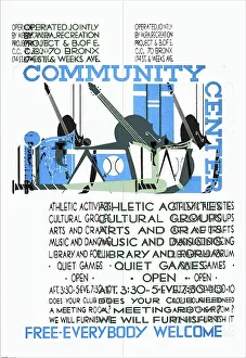 Activities Prints: Community Center