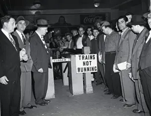 Commuter Prints: Commuters by Closed Train Turnstyle