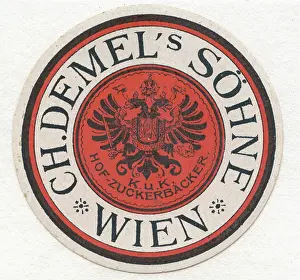 Confectionery Prints: Company label Ch. Demels Söhne Wien