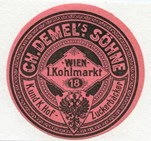 Confectionery Prints: Company label Ch. Demels Söhne Wien