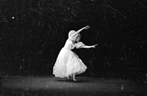 Prints of A Ballet Jooss dancer performing the part of Cecilia in Kurt Jooss new ballet Company at the Manor, 20th March 1943. Original Publication : Picture Post - 1395 - Kurt Jooss New Ballet - pub The Enchanting Evolution of Ballet: Company At The Manor