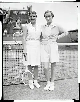 Two of the Competitors in the Women's National Singles Tennis Championship