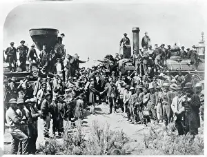 Ceremony Prints: Completion of the First Transcontinental Railroad