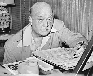 Composer Ferde Grofe Working on Music Score