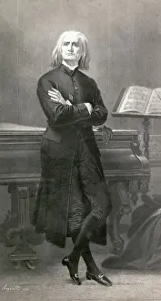 Composer Franz Liszt with Arms Folded