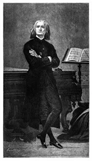Images Dated 11th February 2019: Composer Franz Liszt engraving 1894