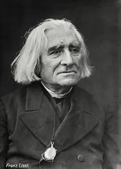 Composer Franz Liszt Wearing Watch Around His Neck