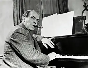 Brazilian Ethnicity Prints: Composer Heitor Villa-Lobos at the Piano