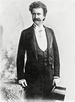 Composer Johann Strauss in Formal Attire