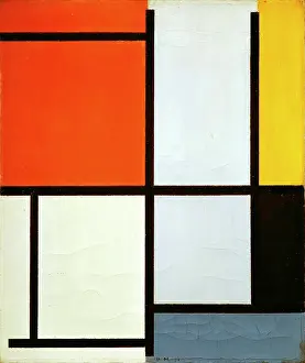 Piet 1872 1944 Prints: Composition No. 3 With Orange-Red