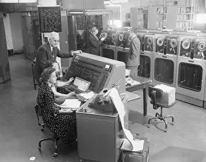 Instrument Panel Prints: Computer Operators Tabulating the 1954 Census with a UNIVAC Computer