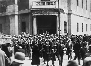 Worry Prints: Concerned Citizens Outside Stock Exchange